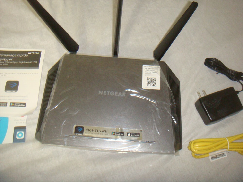 NETGEAR NIGHTHAWK R7000 AC1900 GIGABIT SMART WIFI ROUTER 1GHZ DUAL CORE