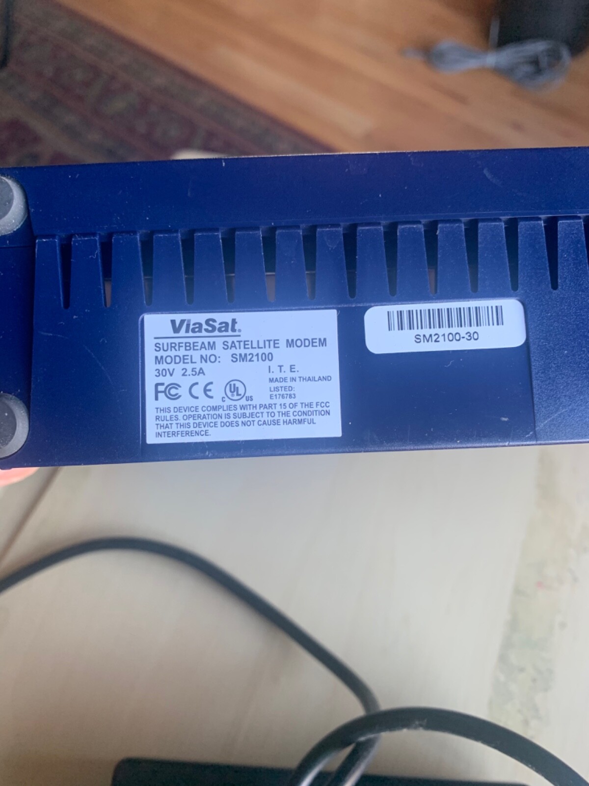 Via Sat Surfbeam Satellite Modem SM2100 With Power Supply