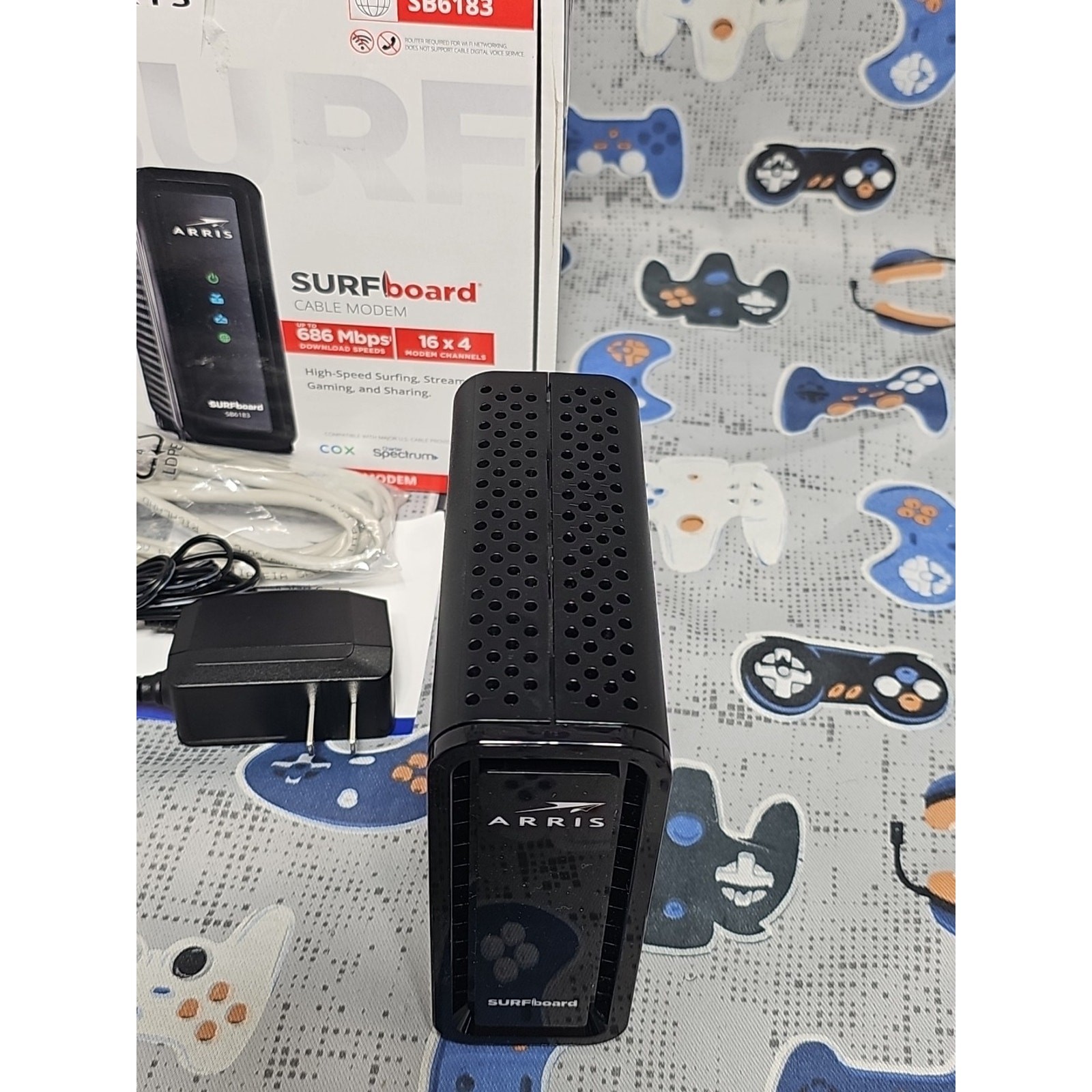 ARRIS SURFboard SB6183 DOCSIS 3.0 Cable Modem for Spectrum, COX, Xfinity TESTED