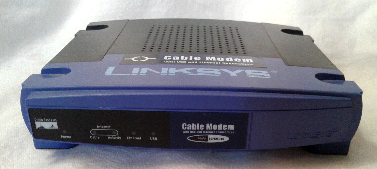Linksys Cable Modem w/USB & Ethernet Connections BEFCMU10