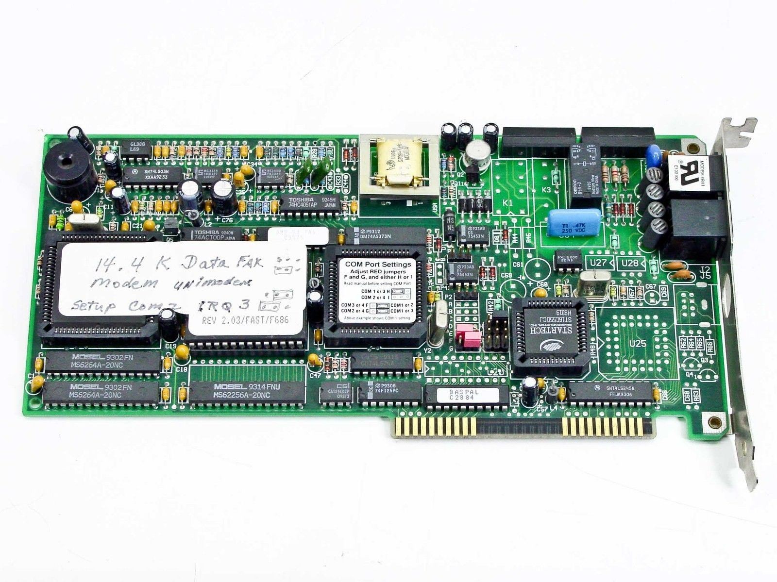 Zoom VFPV32BIS 8-Bit ISA 14.4kbs Fax / Modem Card