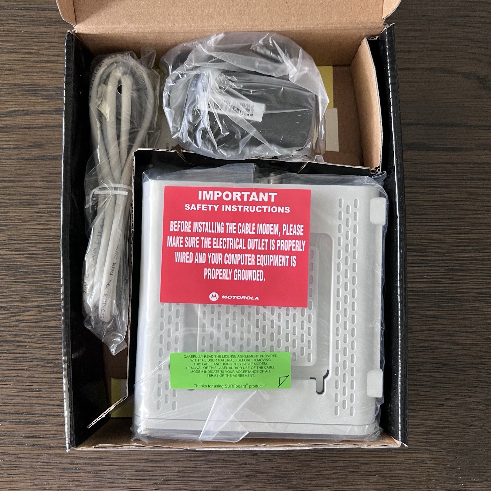 Motorola ARRIS SURFboard SB6141 DOCSIS 3.0 Cable Modem 400 Series – New , G4
