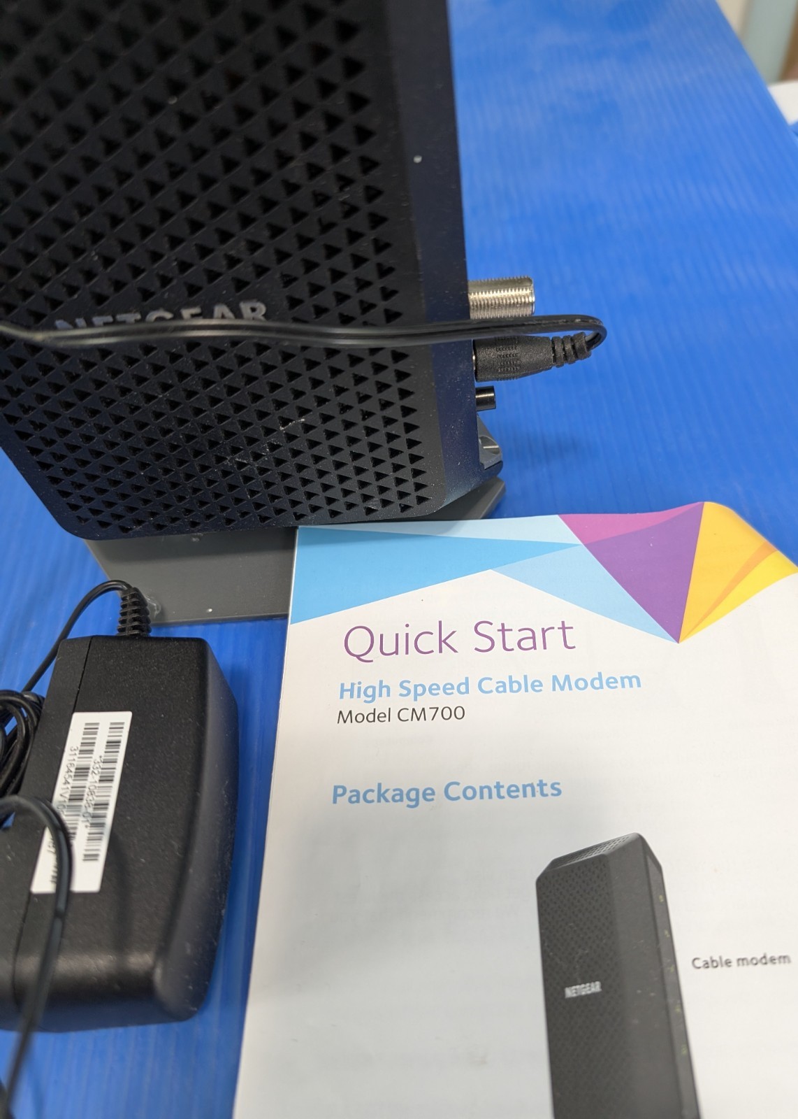 netgear cm700 high speed cable modem