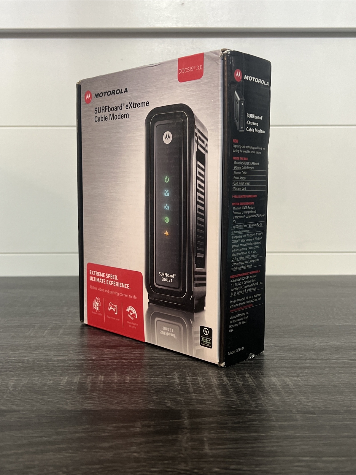 Motorola Arris Surfboard Extreme Modem, DOCSIS 3.0, 200 Series, Model SB6121