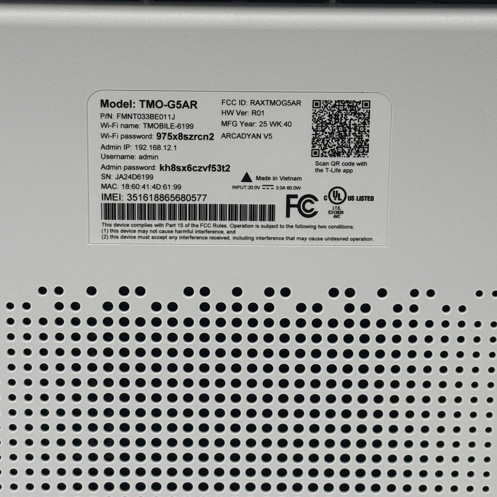 T-Mobile Gateway 5G – G5AR-1 Kit – White – New Open Box Free Shipping