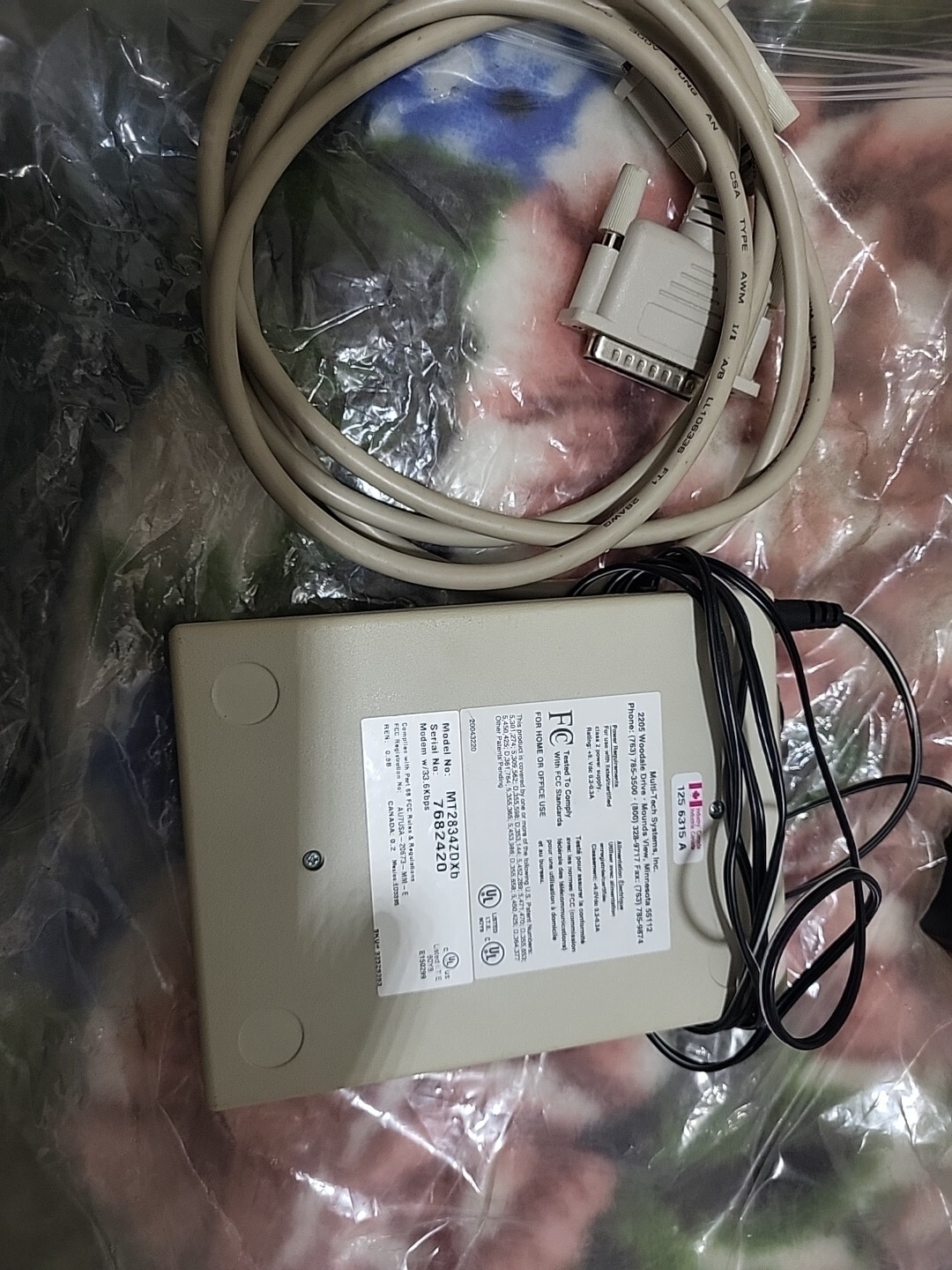MultiTech Systems MT2834ZDXB 33.6 Kbps Data/Fax Modem Lot