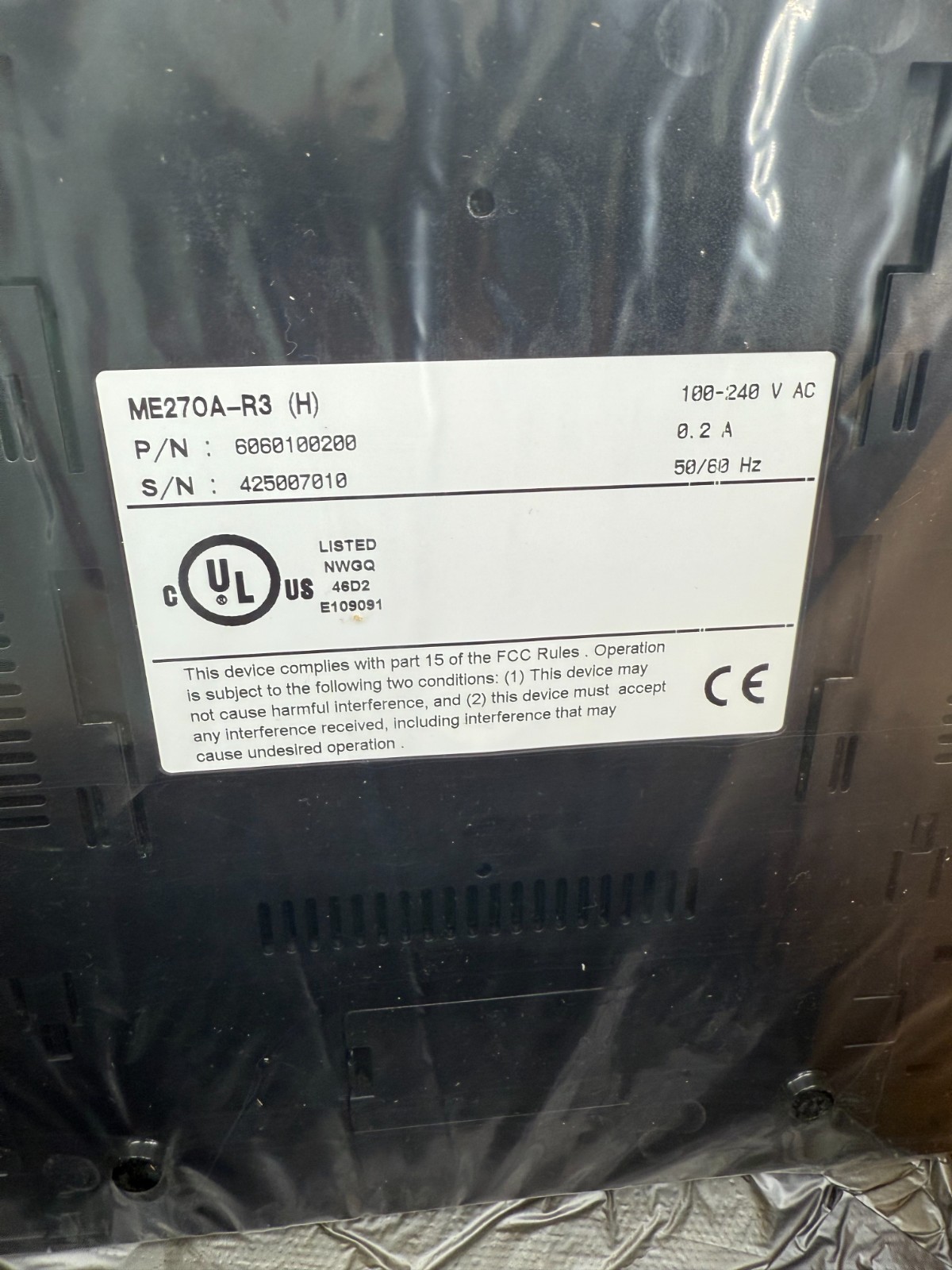 Black Box ME270A-R3 Line Drivers & Short Haul Modems S/N 425007010