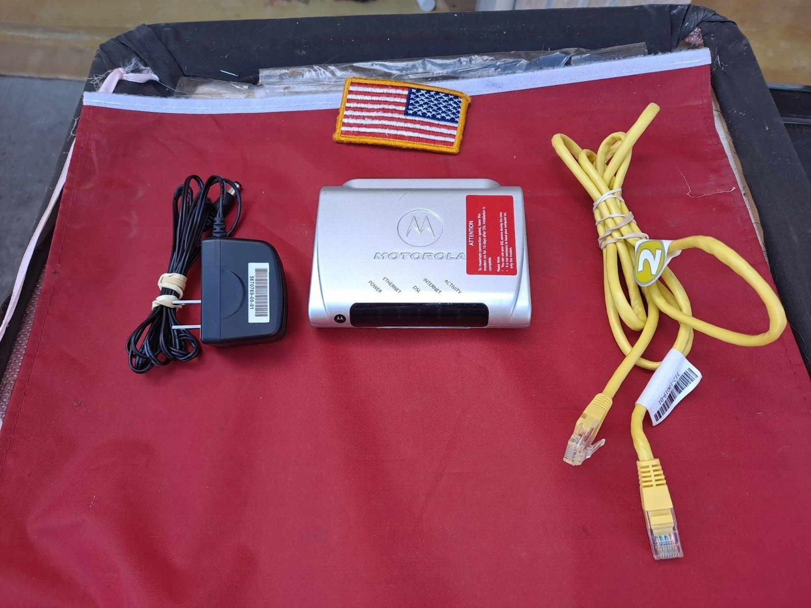 MOTOROLA DSL MODEM MSTATEA 2210 02 1022 ATT HIGH SPEED INTERNET ETHERNET AT&T