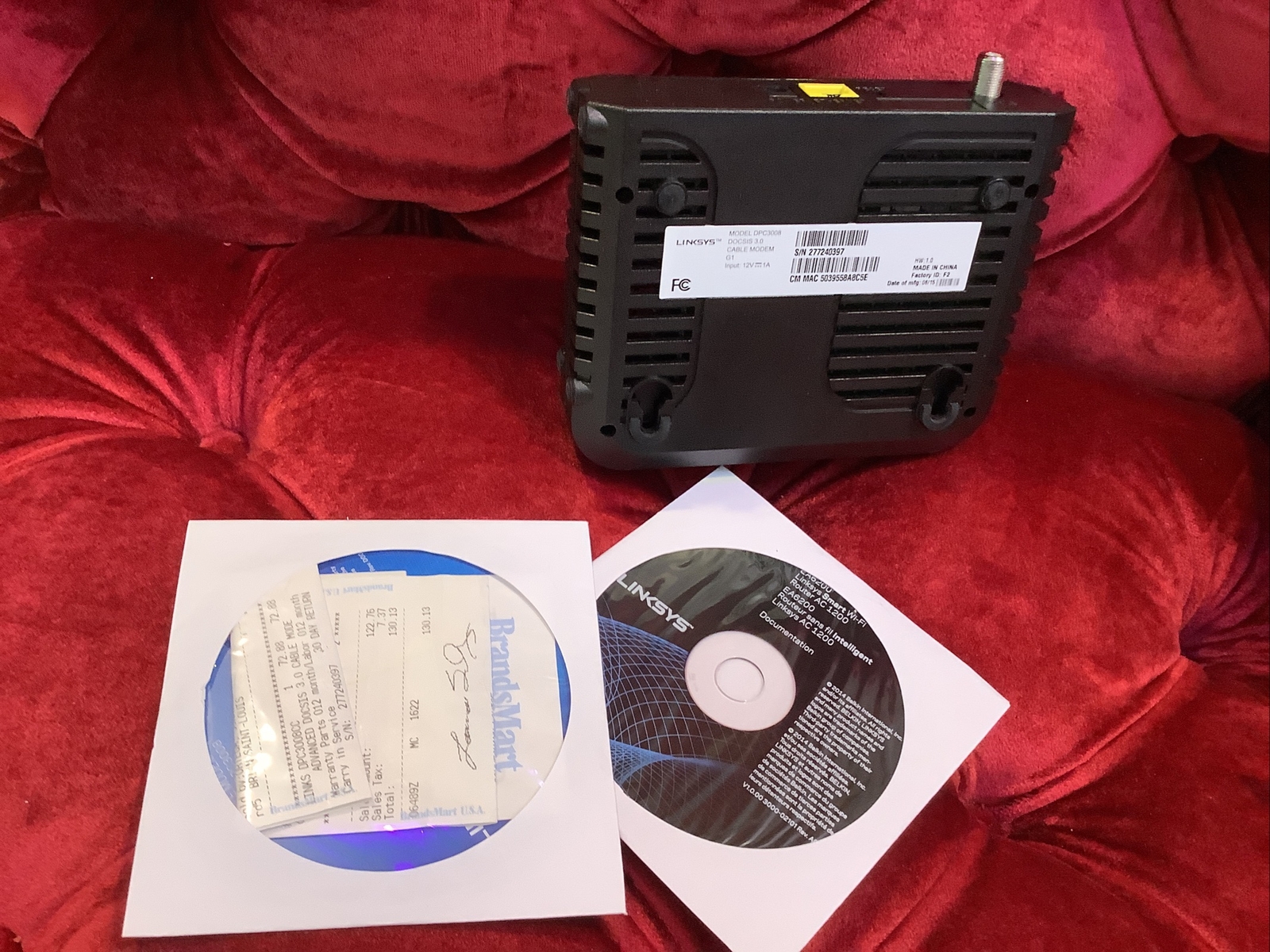 BRAND NEW – CISCO Linksys DPC3008 Advanced DOCSIS 3.0 Cable Modem