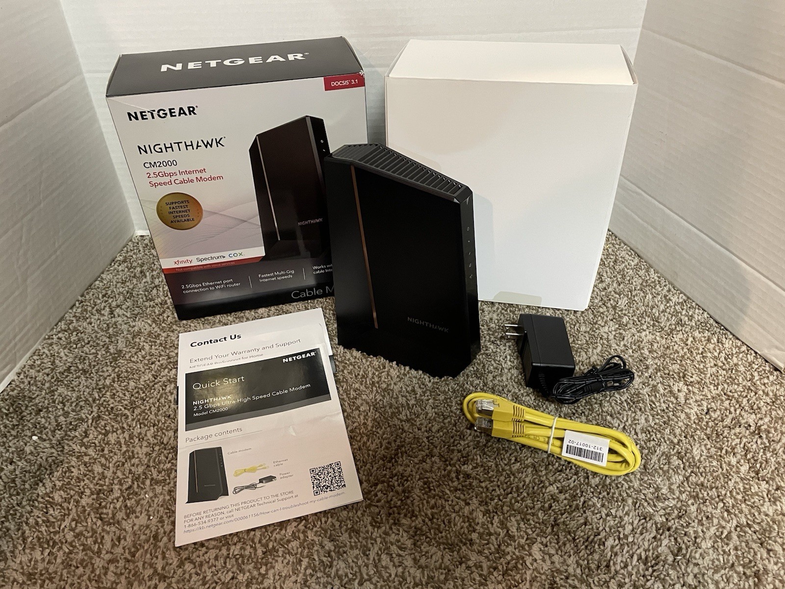 Netgear Nighthawk CM2000 2.5Gbps Multi Gig Internet Speed Cable Modem DOCSIS 3.1