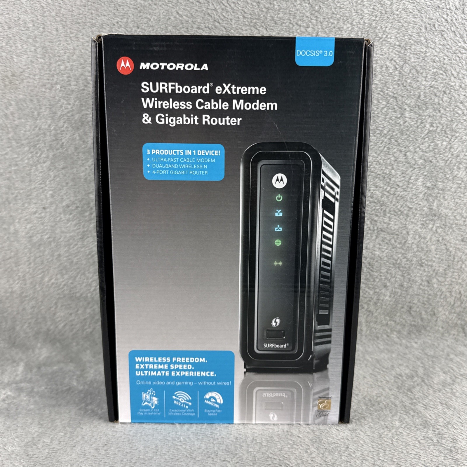 Motorola SURFboard® eXtreme Wireless Cable Modem & Gigabit Router New Opened Box