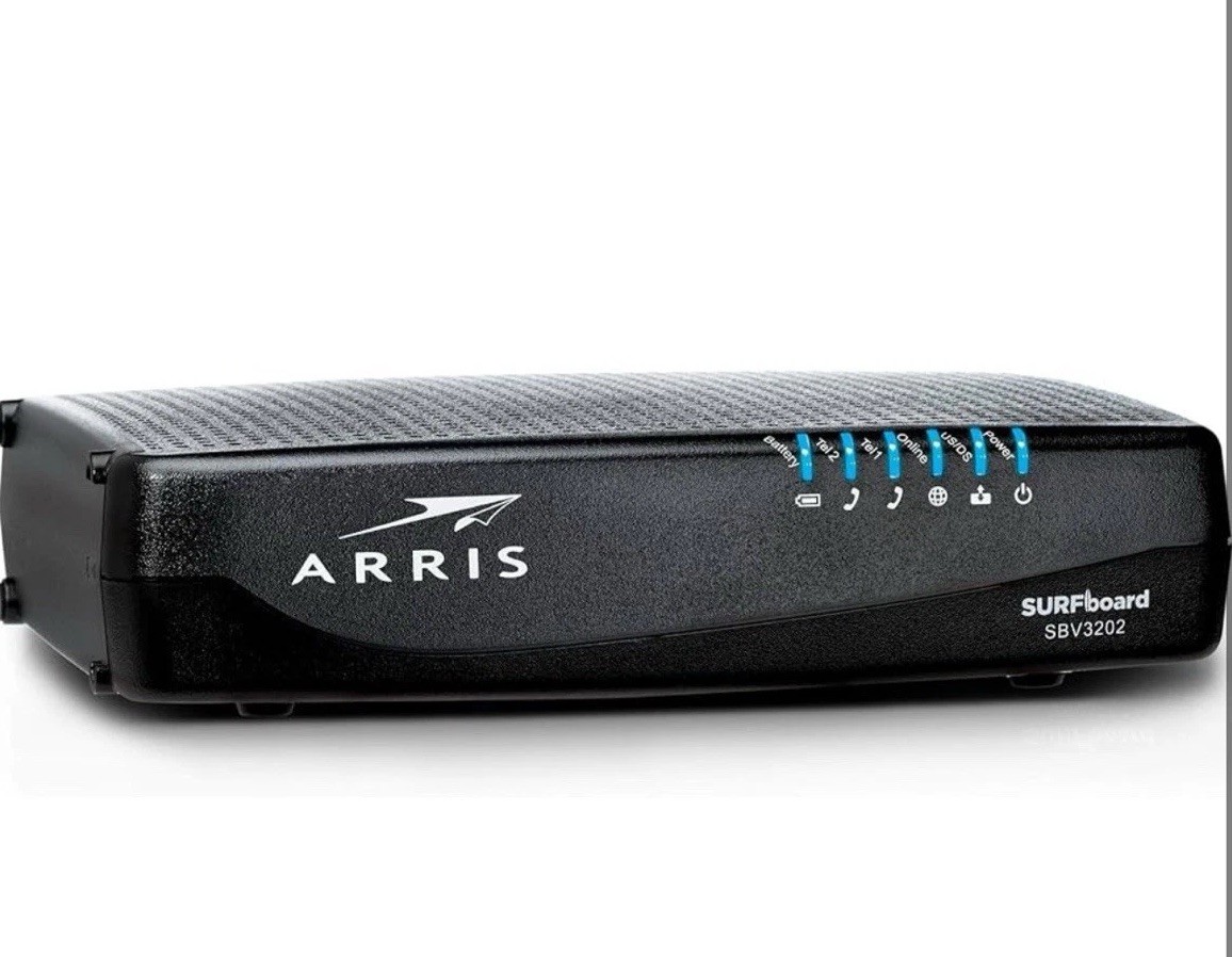 ARRIS SURFboard SBV3202 Docsis 3.0 Voice Cable Modem For Xfinity .Black. H2