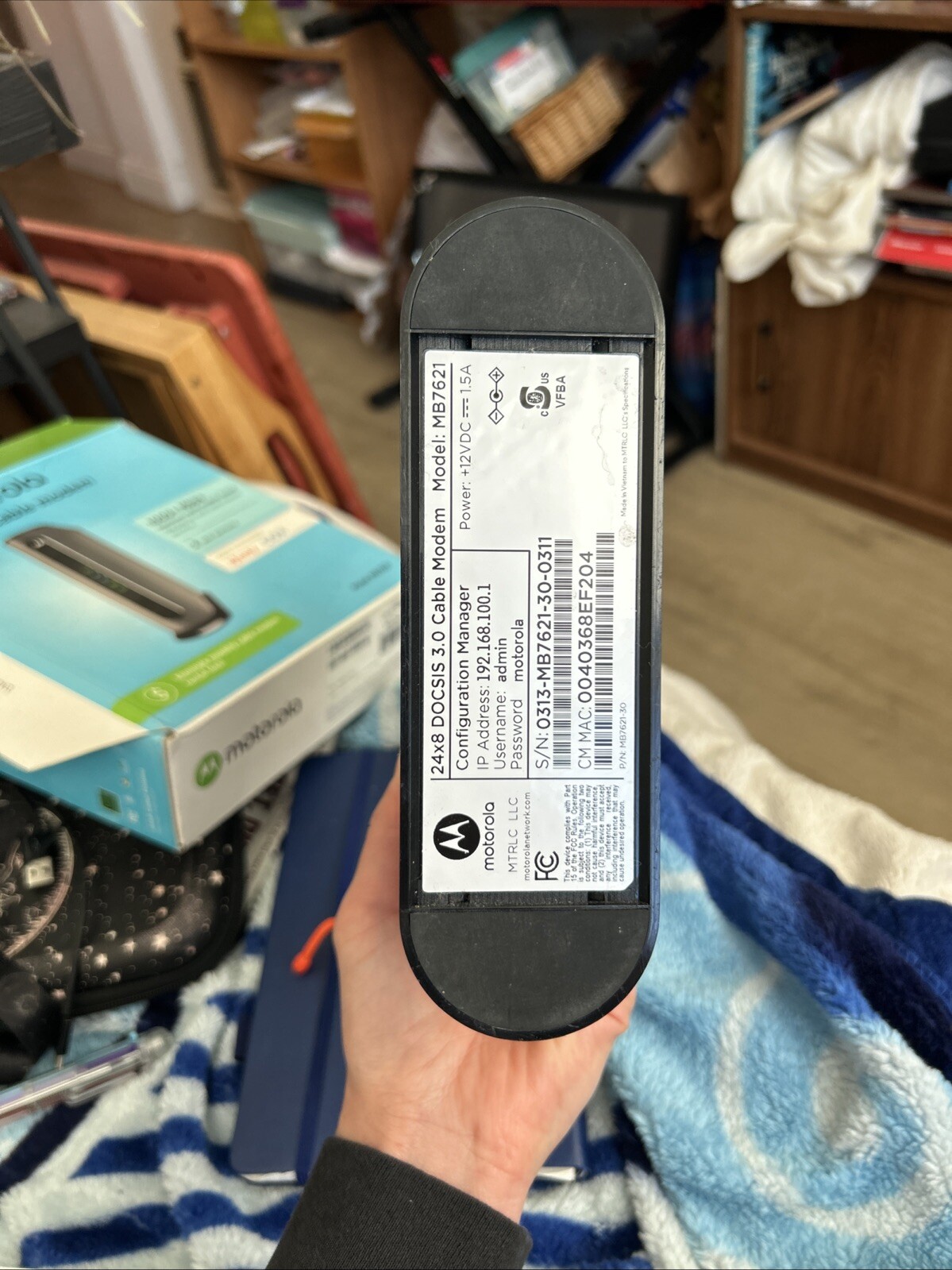 Motorola MB7621 24×8 DOCSIS 3.0 Cable Modem 1000+ Mbps Comcast XFINITY COX