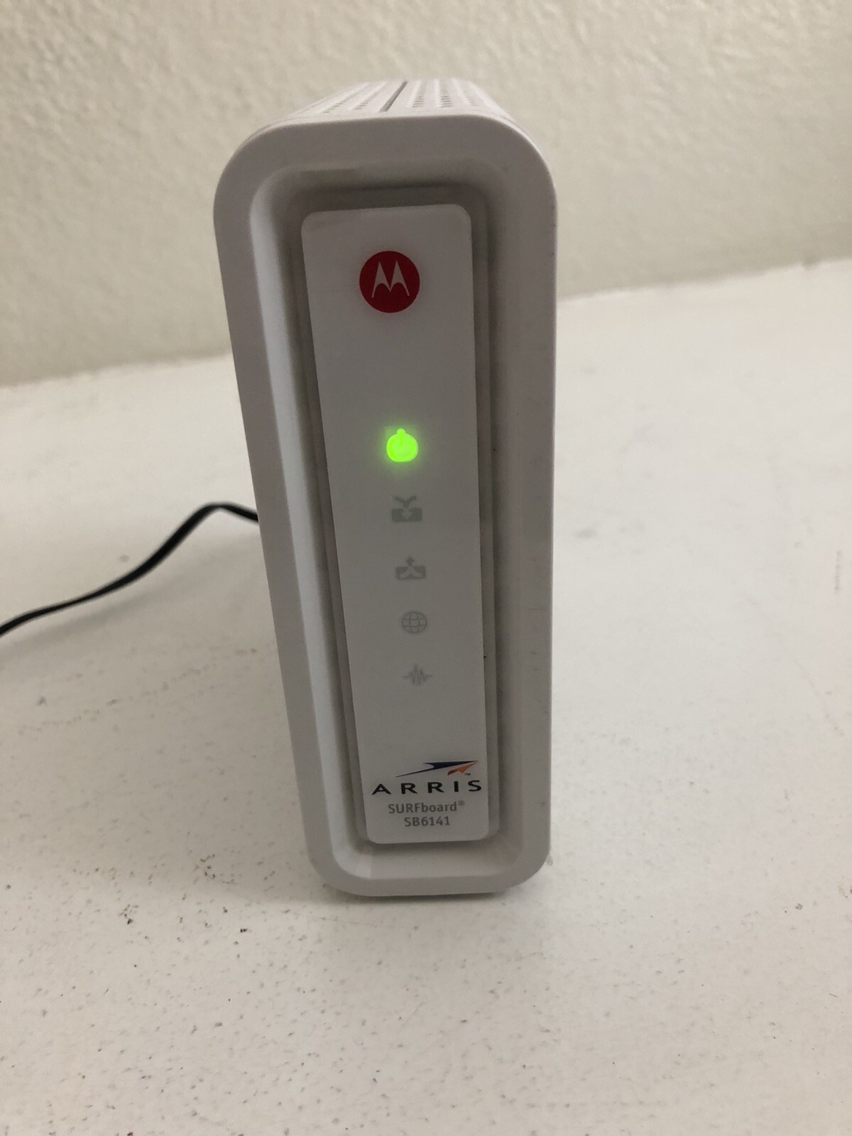 Motorola Arris SURFboard SB6141 Modem w/Power Cord Ethernet and Coaxial Cables