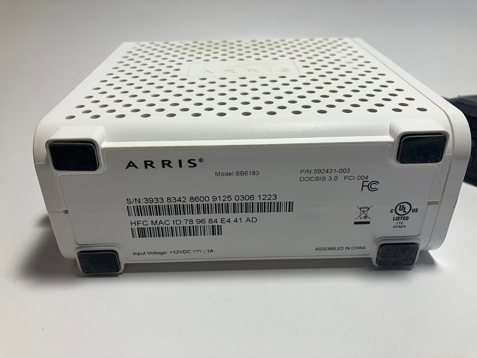 Arris Surfboard SB6183 Cable Modem for Spectrum Internet (Tested,Working)