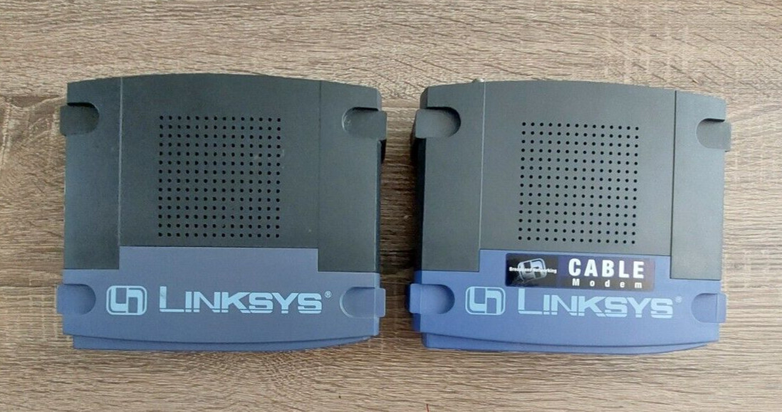 Cisco-Linksys Cable Modem and Linksys Cable / DSL Router With 4 Port Switch