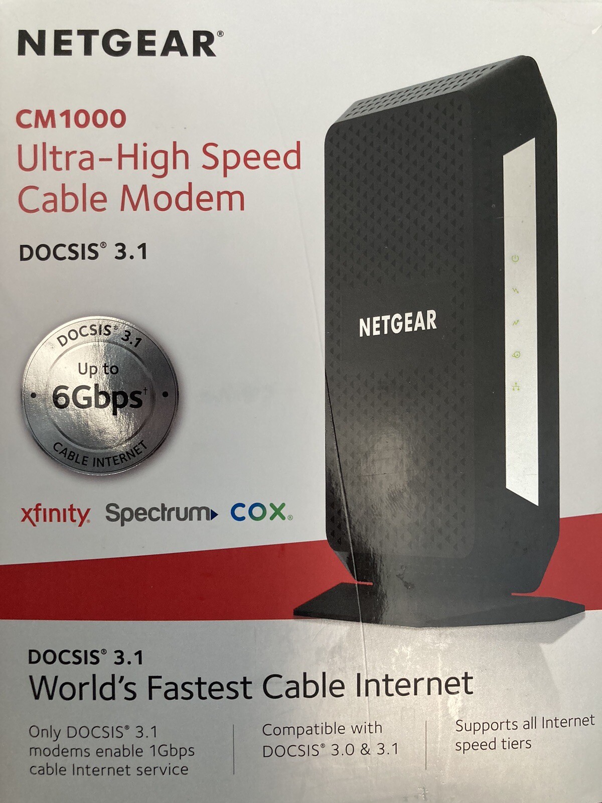NETGEAR CM1000 DOCSIS 1000Mbps Cable Modem (CM1000-1AZNAS)