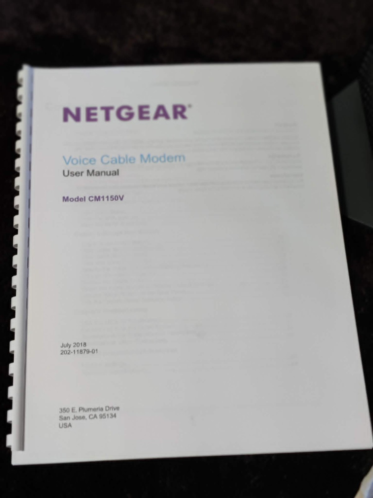 NETGEAR CM1150V Nighthawk Multi-Gig Speed Cable Modem for XFINITY Voice