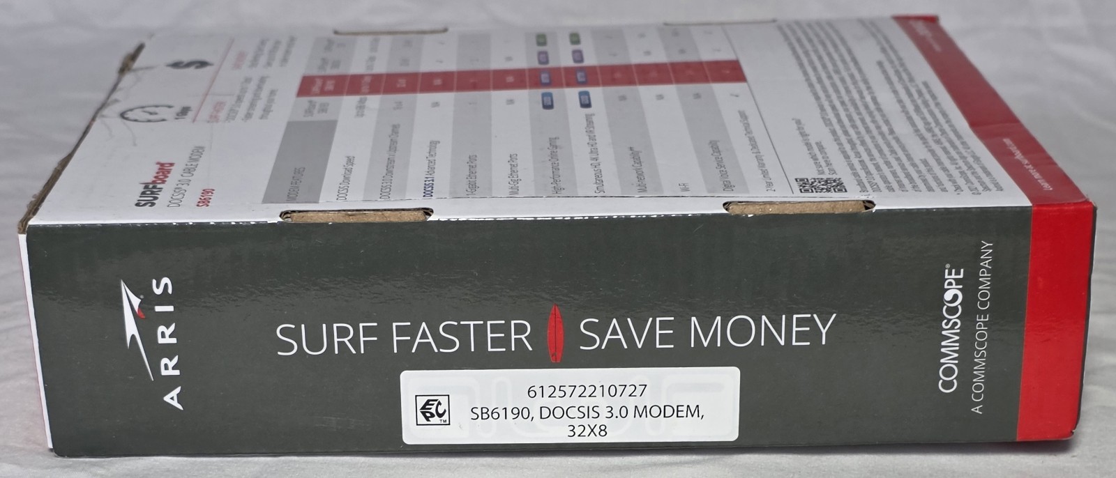 ARRIS SURFboard DOCSIS 3.0 Cable Modem – SB6190 NEW