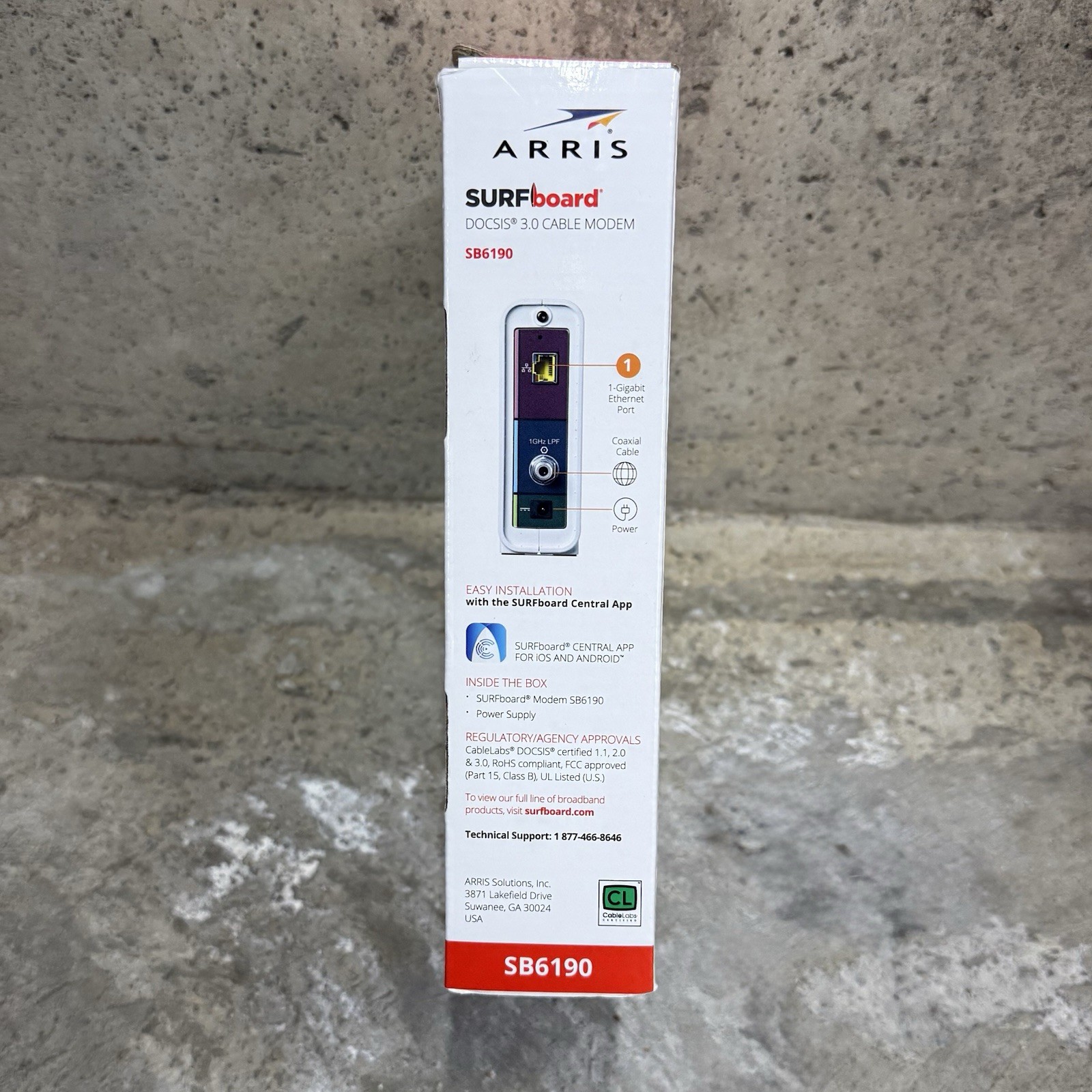 ARRIS SURFboard SB6190 DOCSIS 3.0 32×8 Gigabit Cable Modem 1 Gbps Open Box