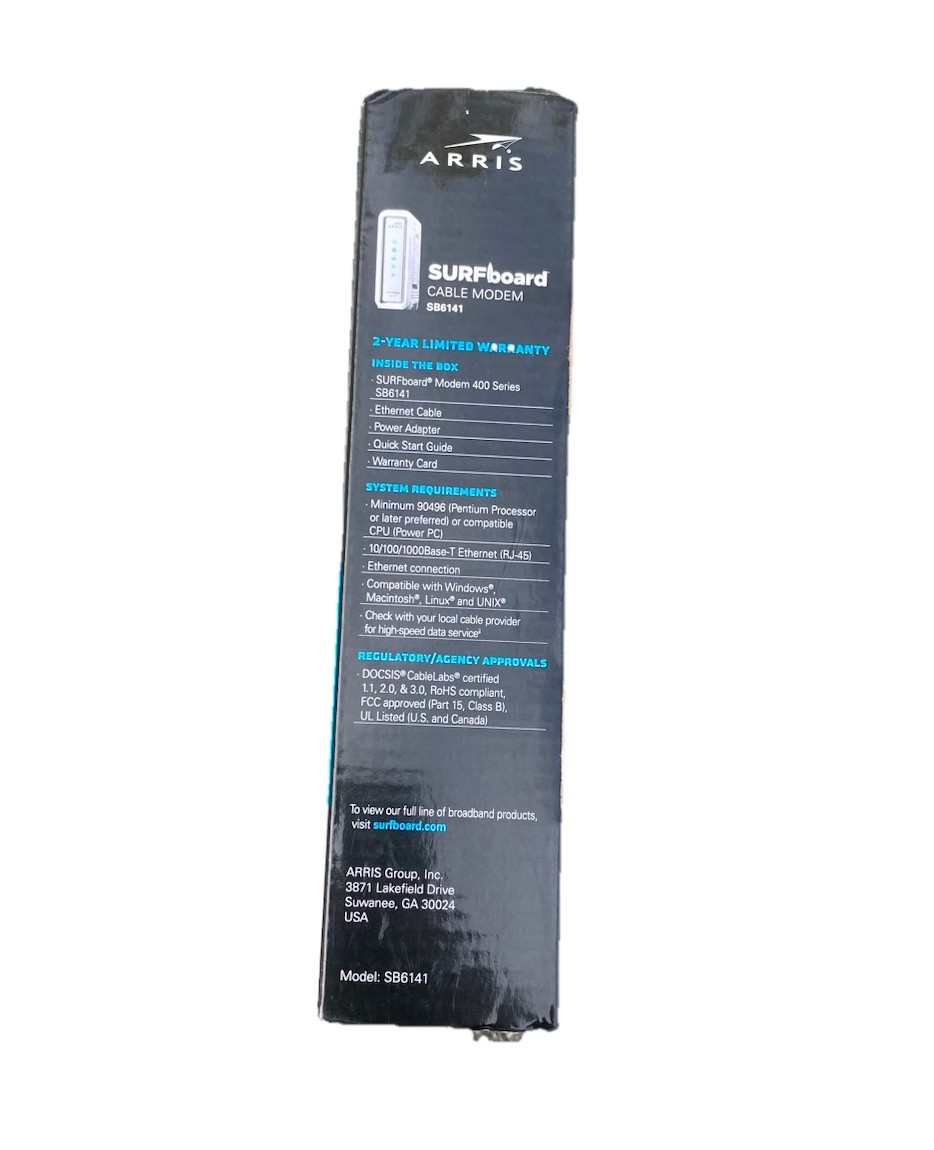 NEW OPEN BOX ARRIS SURFboard SB6141 Docsis 3.0 Cable Modem