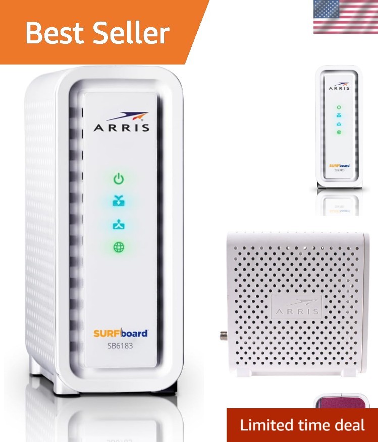 DOCSIS 3.0 Renewed Cable Modem with 1 Gbps Port – Upgrade Your Internet Now!