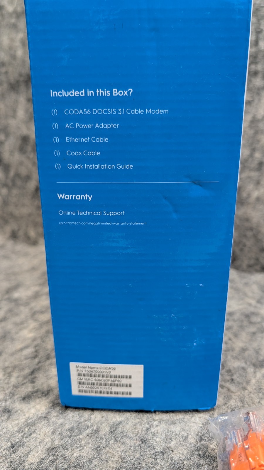 Hitron CODA56 DOCSIS 3.1 Cable Modem 2.5GbE White – Cox/Spectrum/Xfinity 🔥New🔥
