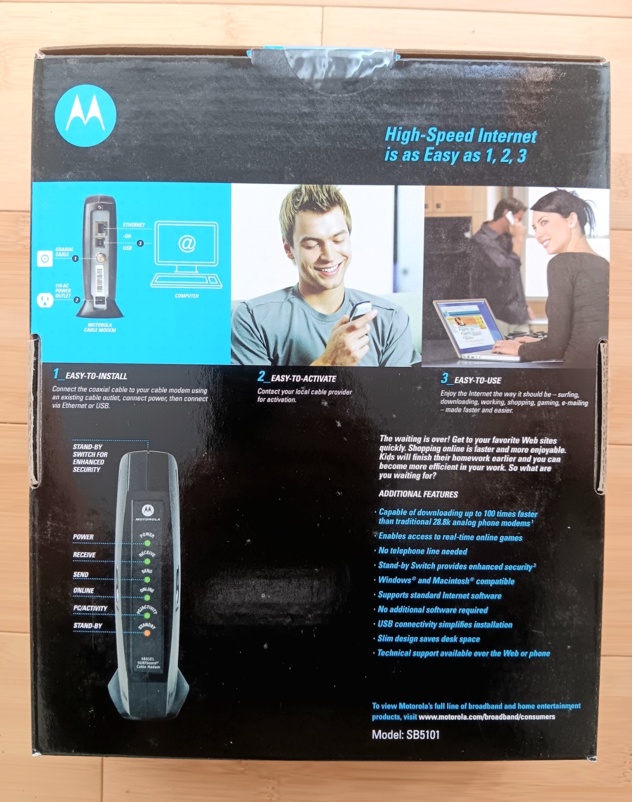 Motorola SURFboard SB5101 Cable Modem (Factory sealed)