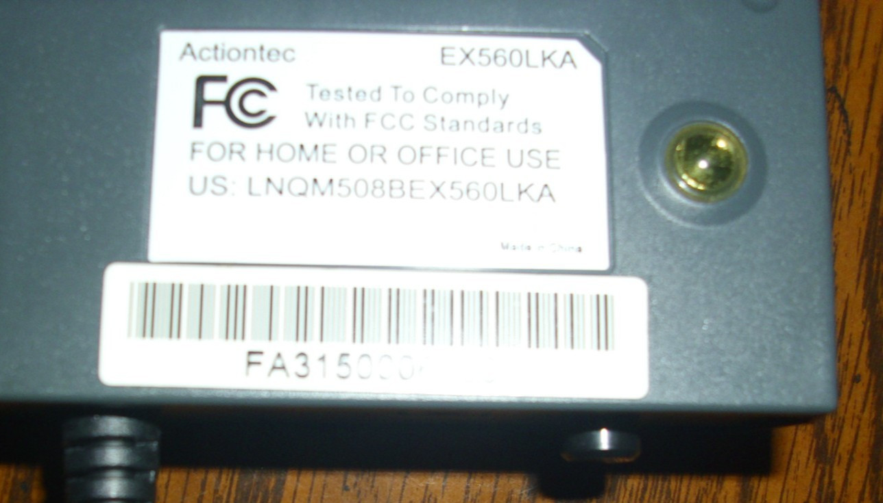 Action Tec 56K External Modem – EX560LKA with Disc , Phone & Power cords-Works