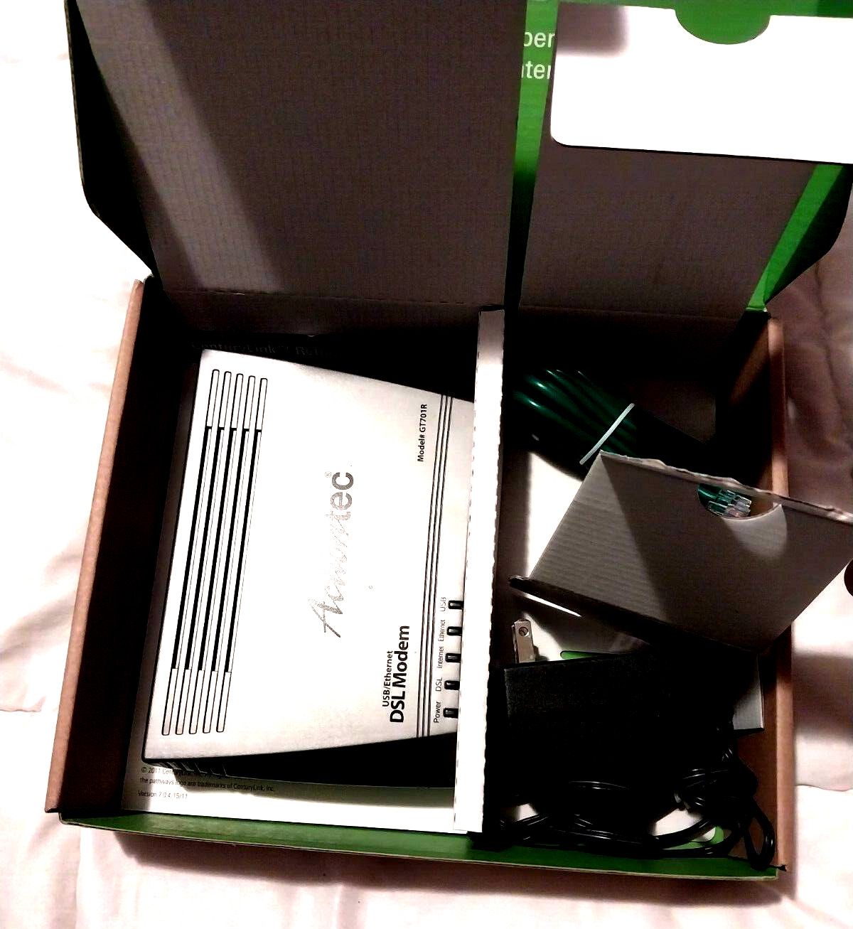Actiontec USB Ethernet DSL Modem GT701R In Original Box