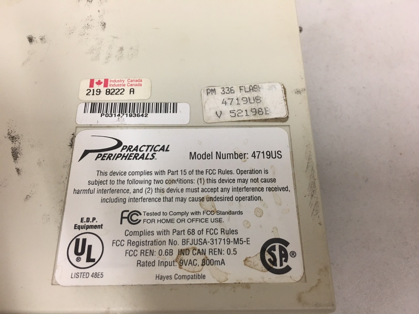 PRACTICAL PERIPHERALS 336 MiniTower 4719US External Phone Modem