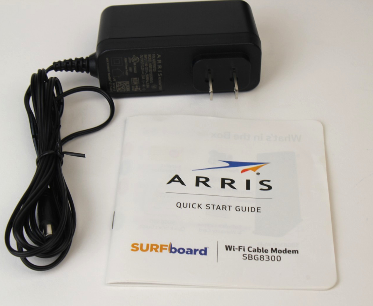 ARRIS SURFboard SBG8300 DOCSIS 3.1 Gigabit Modem AC2350 Router With Power Supply