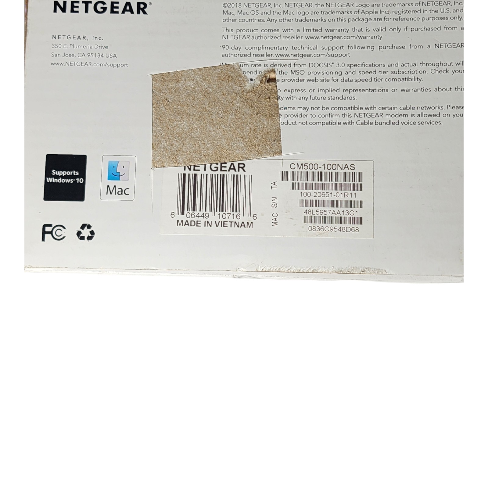 NETGEAR CM500 DOCSIS 3.0 Cable Modem 16×4 680Mbps