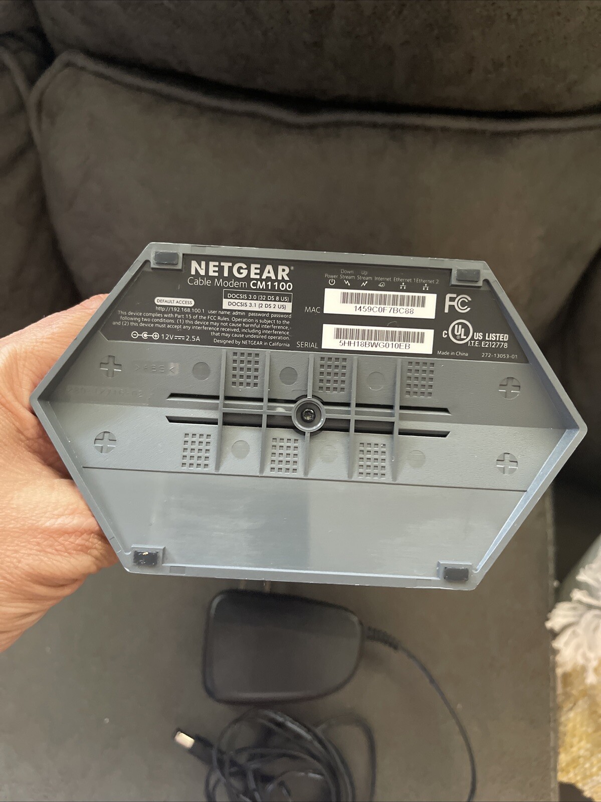 NETGEAR Nighthawk CM1100 Cable Modem