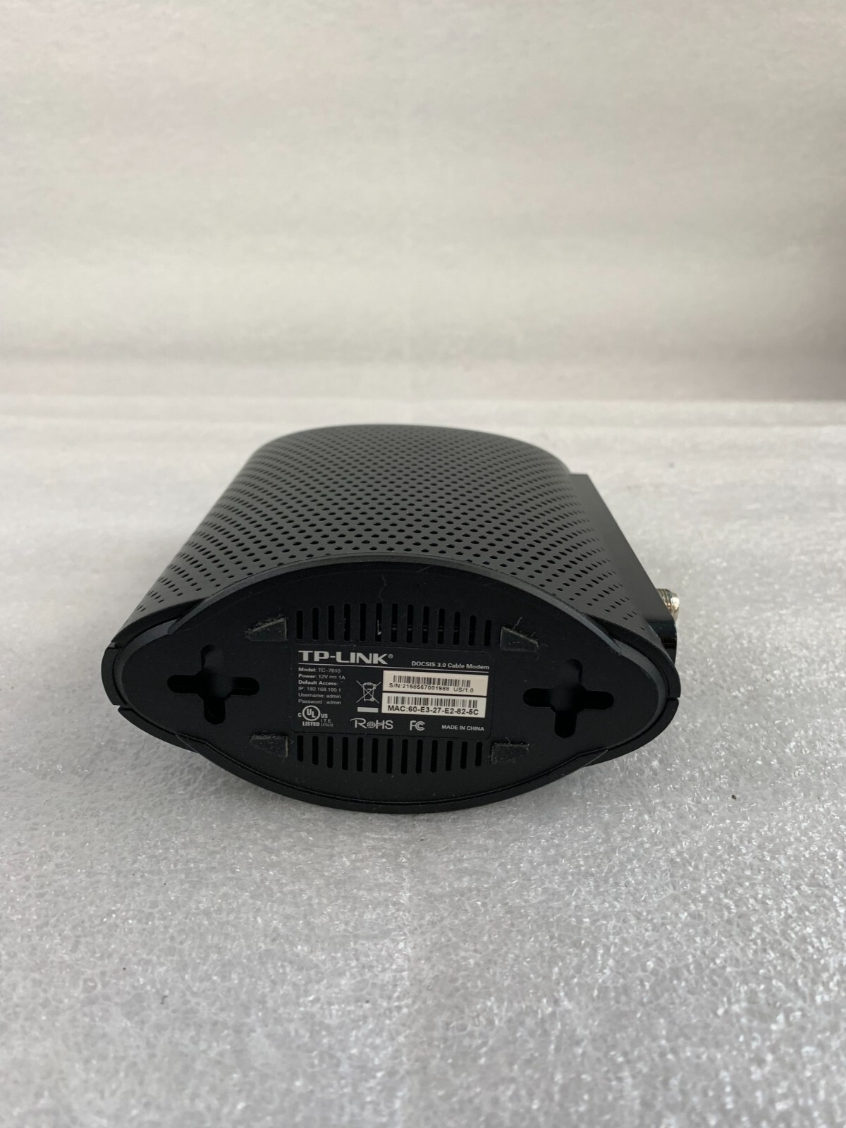 TP-LINK TC-7610 DOCSIS 3.0 Cable Modem UNIT ONLY FREE SHIPPING