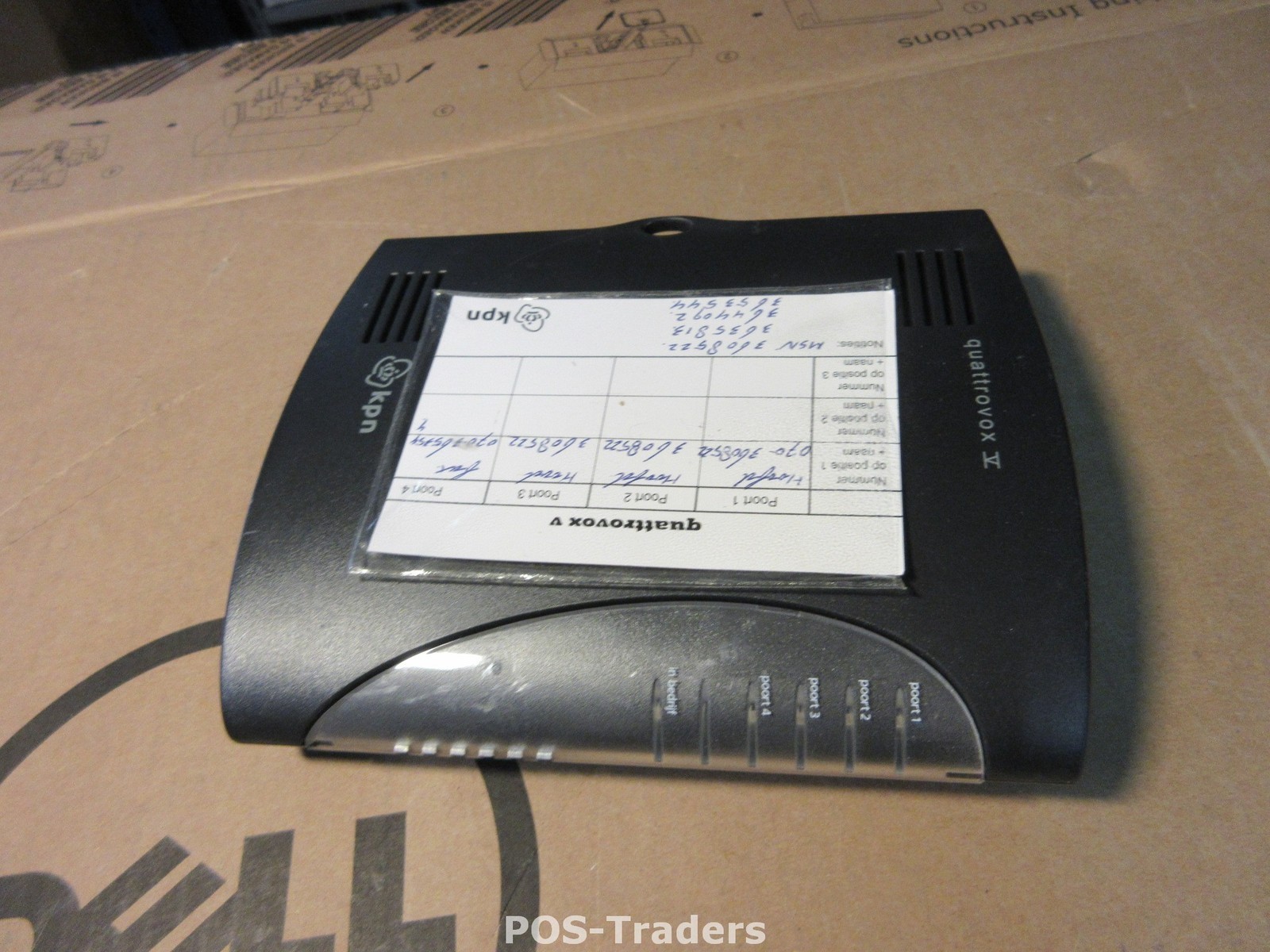 KPN QUATTROVOX V ISDN KPN HOUSE CENTRAL MODEM 4 x PORTS – EXCL PSU