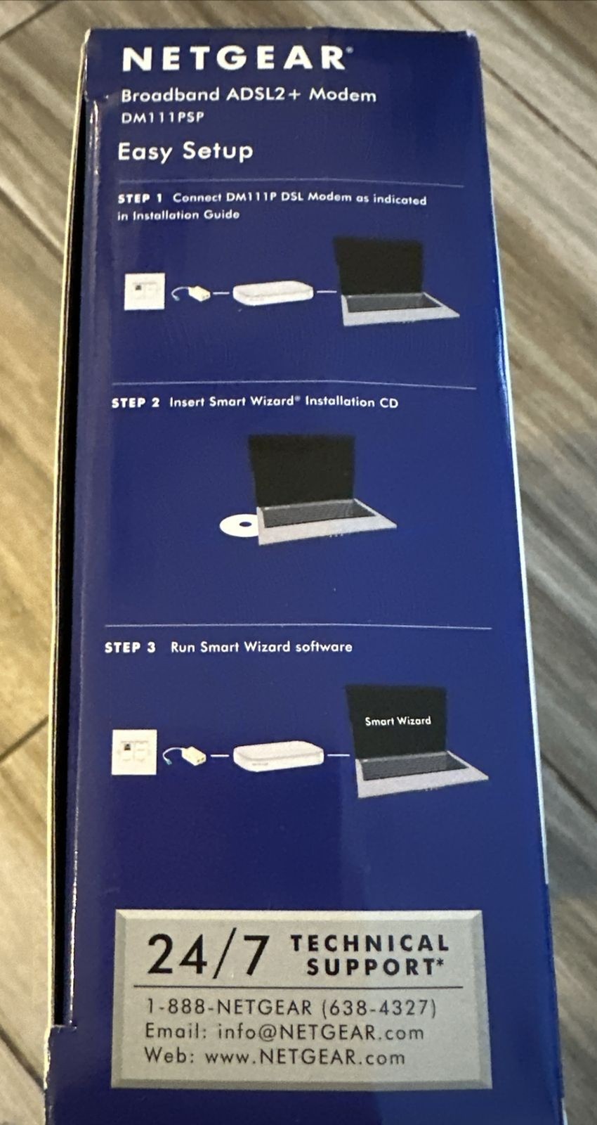 NETGEAR DM111PSP-100NAS Wired Single Ethernet Port ADSL2 Plus Modem