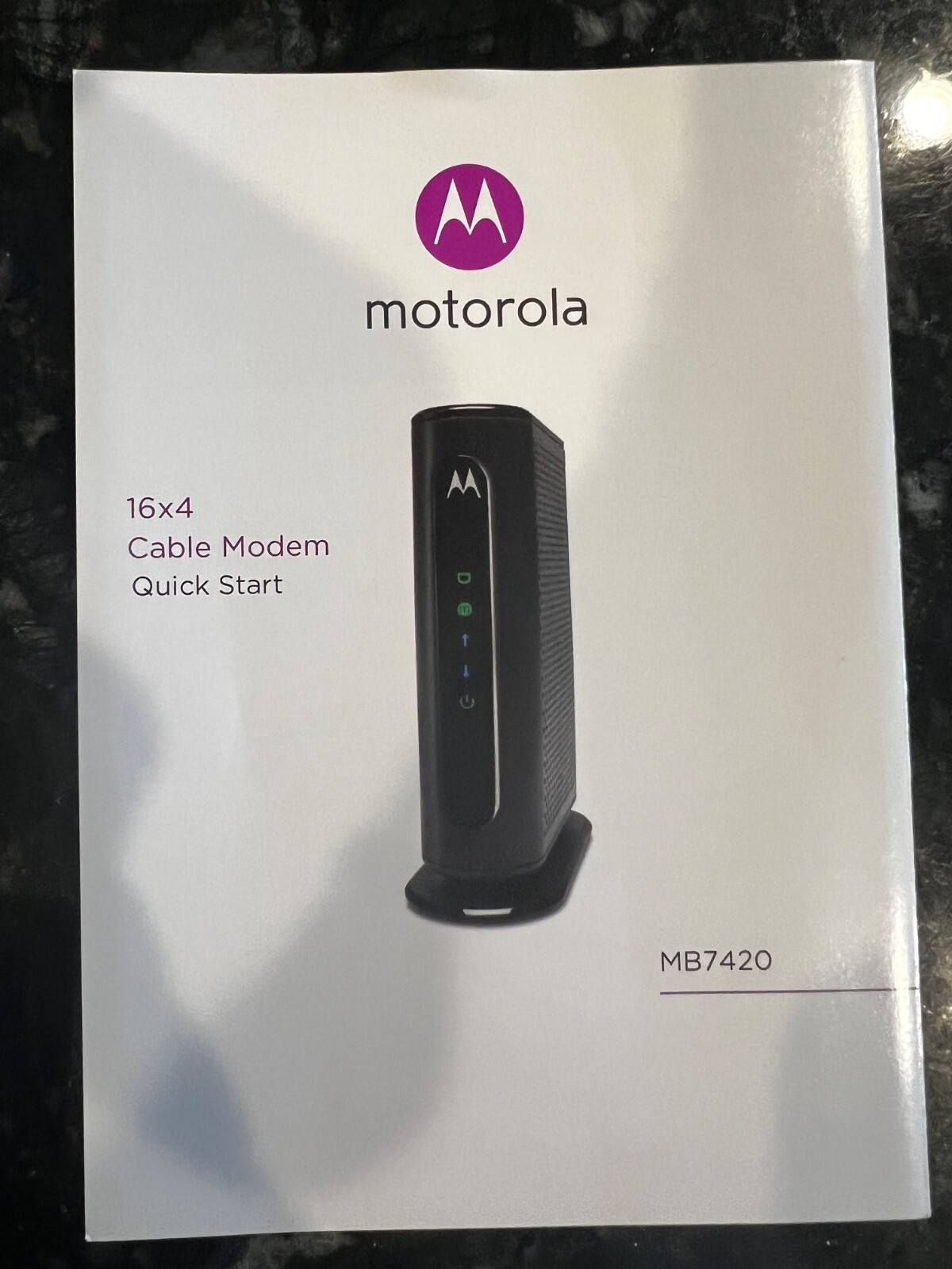 MOTOROLA MB7420 16×4 686 Mbps DOCSIS 3.0 Cable Modem – PreOwned