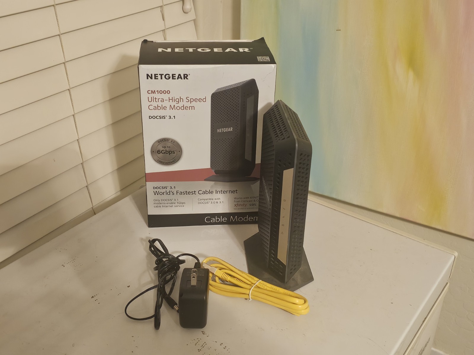 NETGEAR CM1000 Ultra-High Speed Cable Modem DOCSIS 3.1 W/ Power Cord