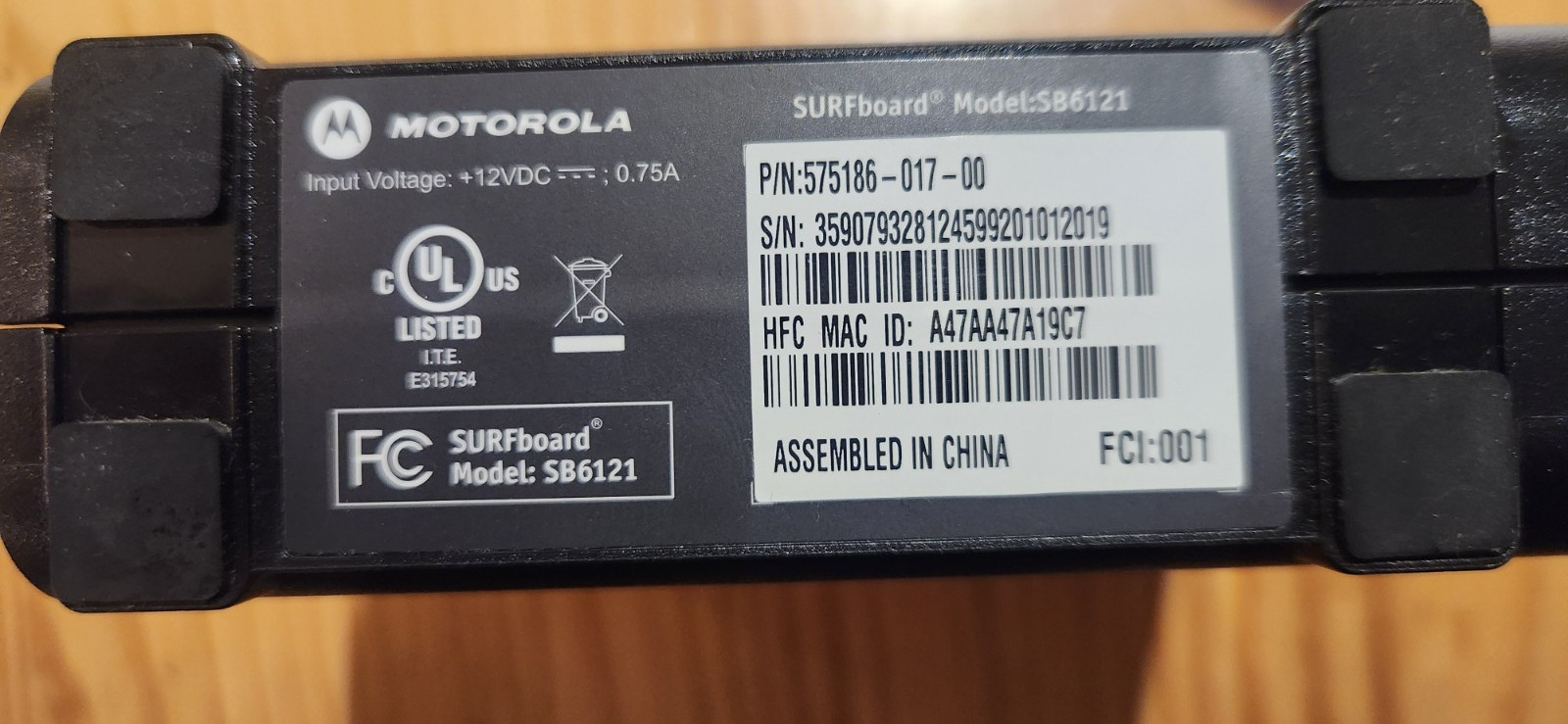 Motorola Surfboard SB6141 DOCSIS 3.0 High-Speed Cable Modem