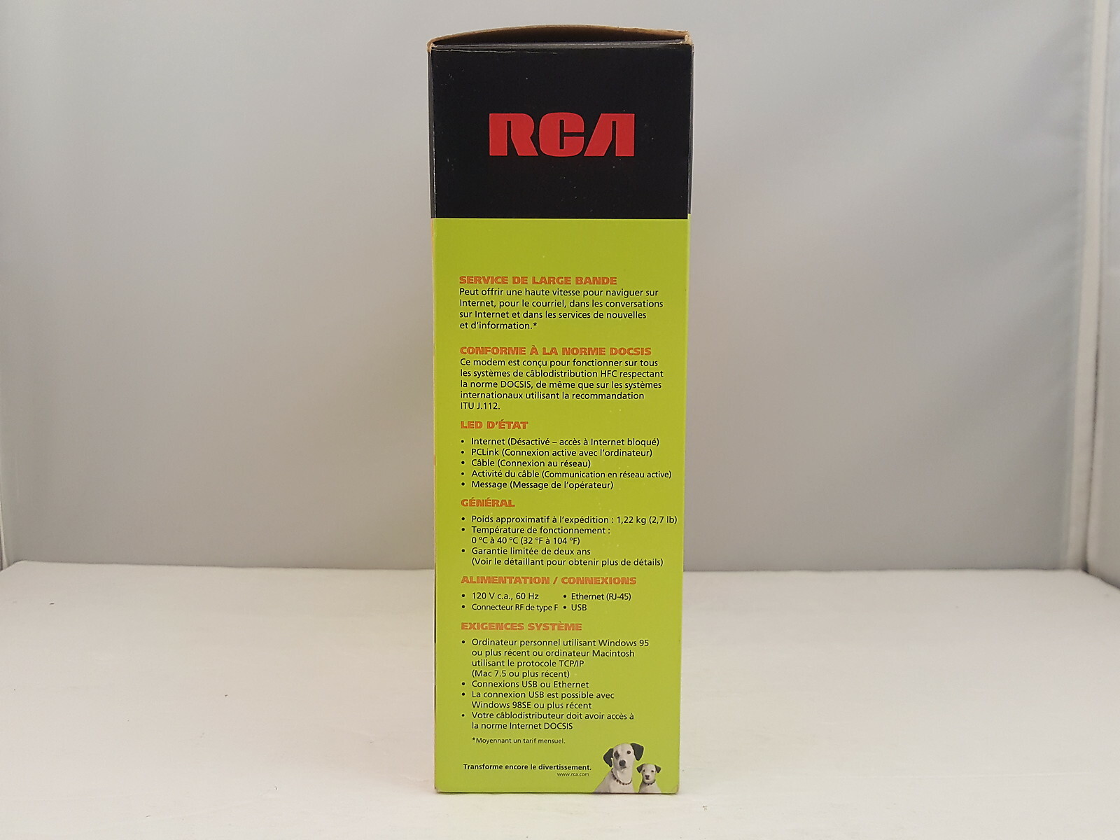 RCA / Thomson Digital Broadband USB DOCSIS Compliant Cable Modem | DCM305R USED