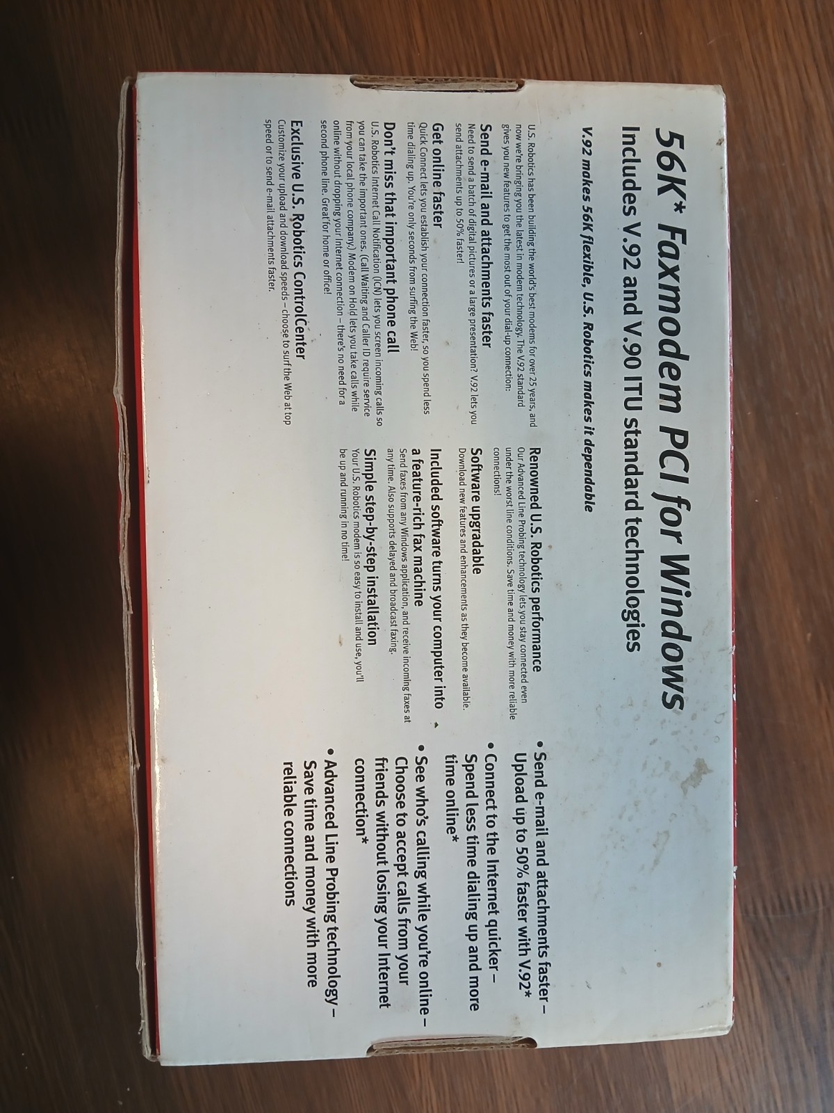 Brand New unopened US Robotics V.92 56K PCI Internal Faxmodem