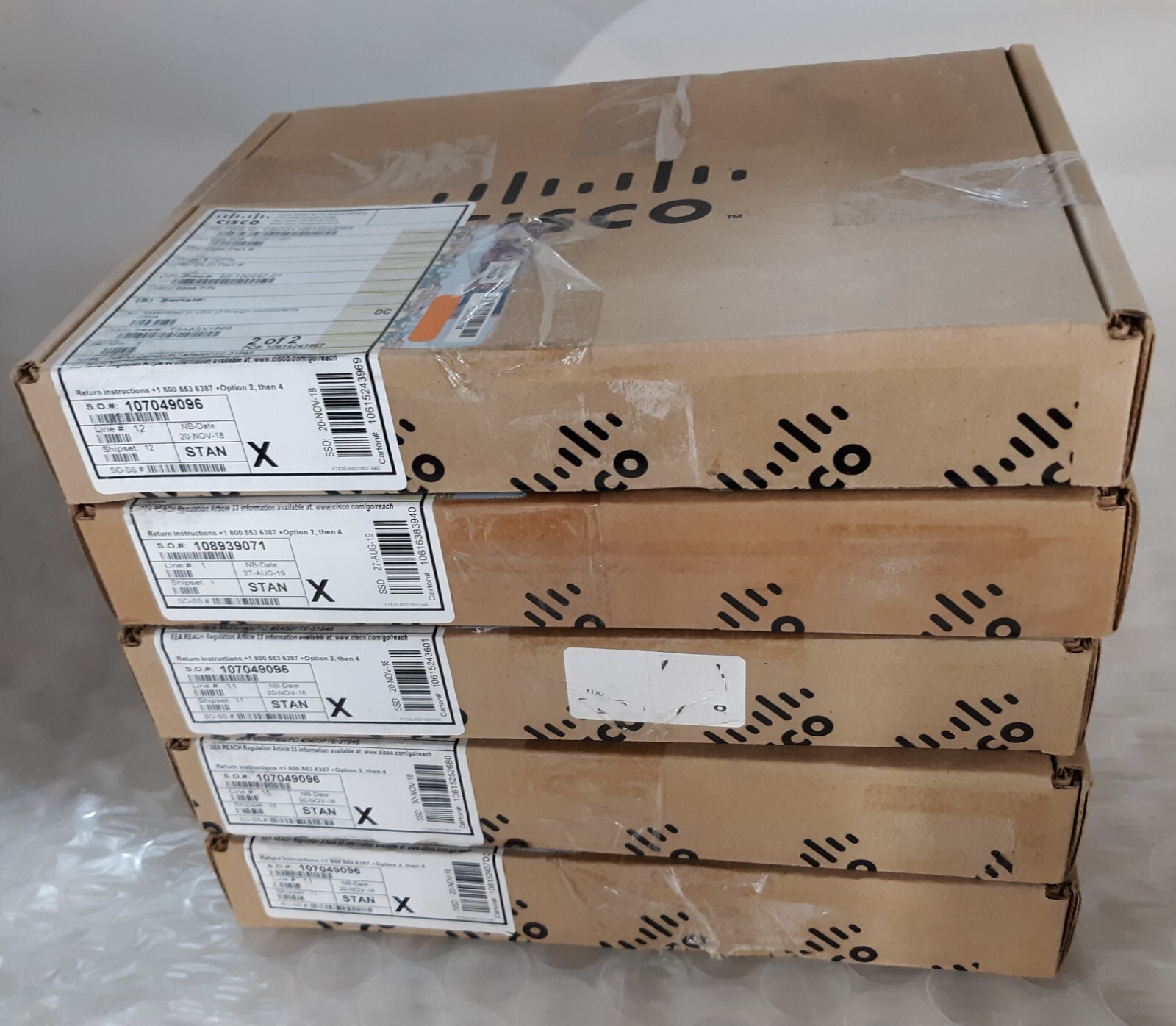 Lot of 5 Cisco 53-100597-01 Mounting Bracket for IR829M-LTE-EA-BK9 NEW *SEALED*