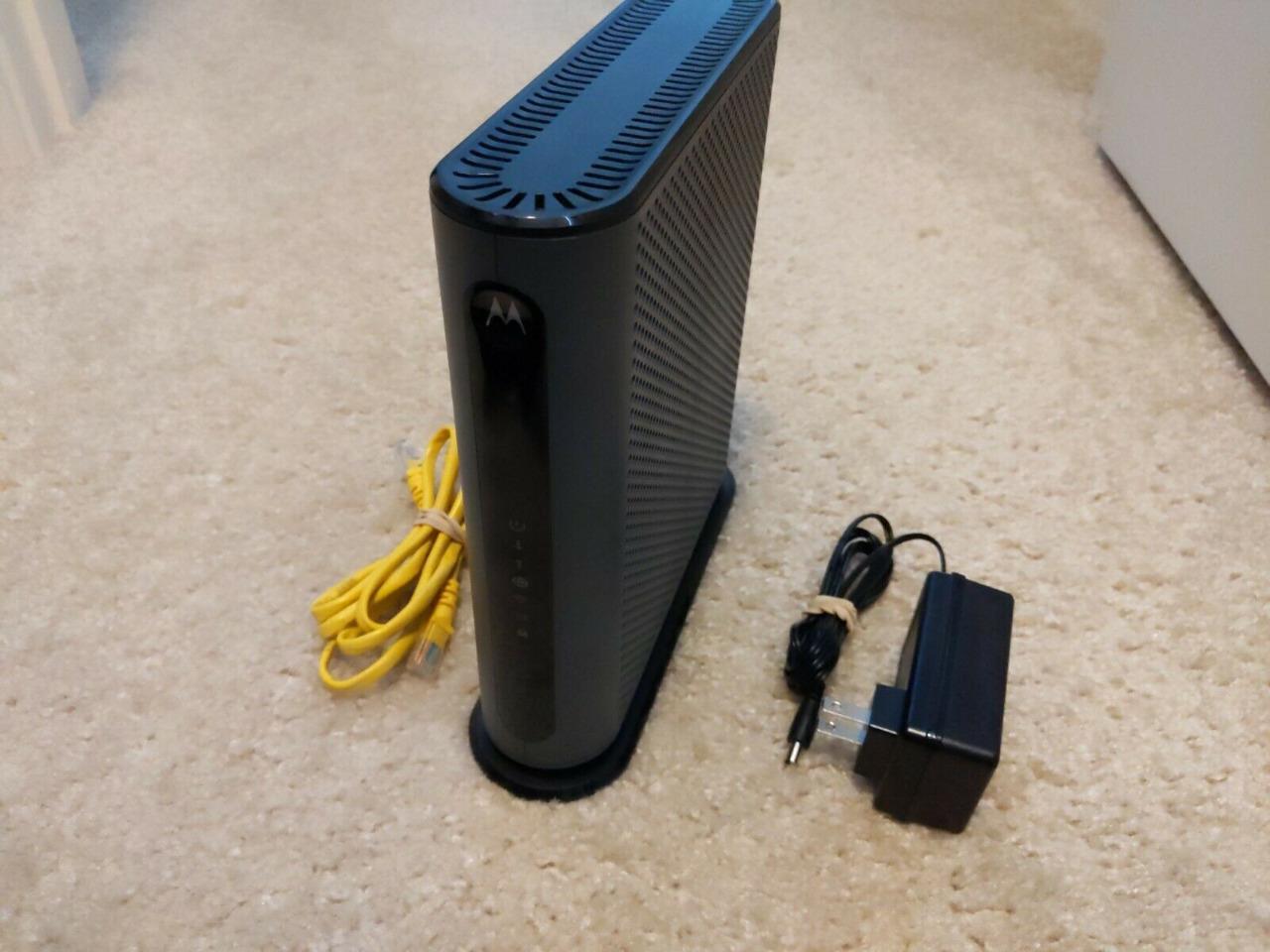 Motorola MG7550 16×4 High Speed ​​Cable Modem – Black – IN ORIGINAL BOX