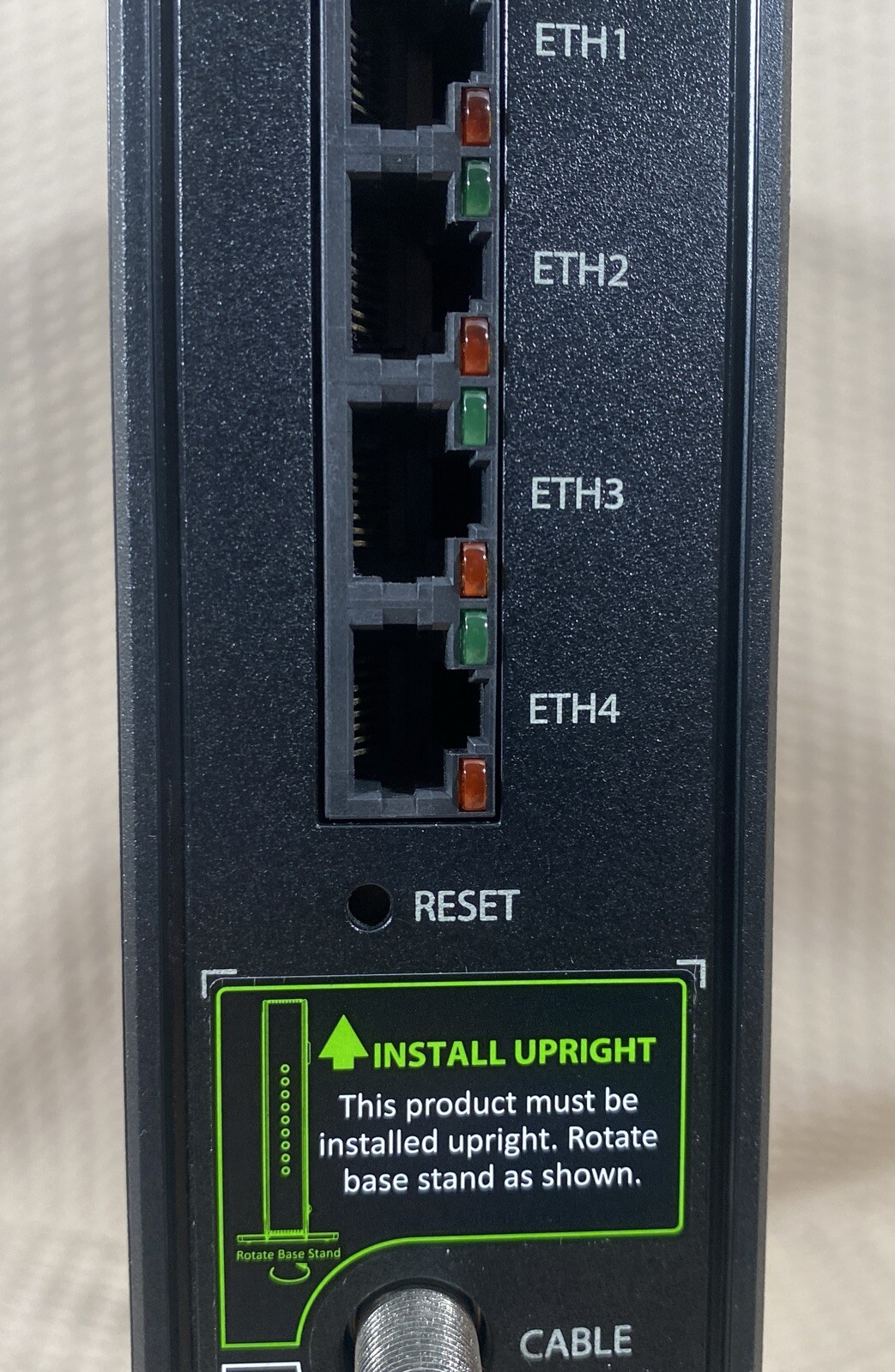 Ubee DVW32CB Advanced Wireless Voice Gateway Modem & Router w/ Data & Power Cord