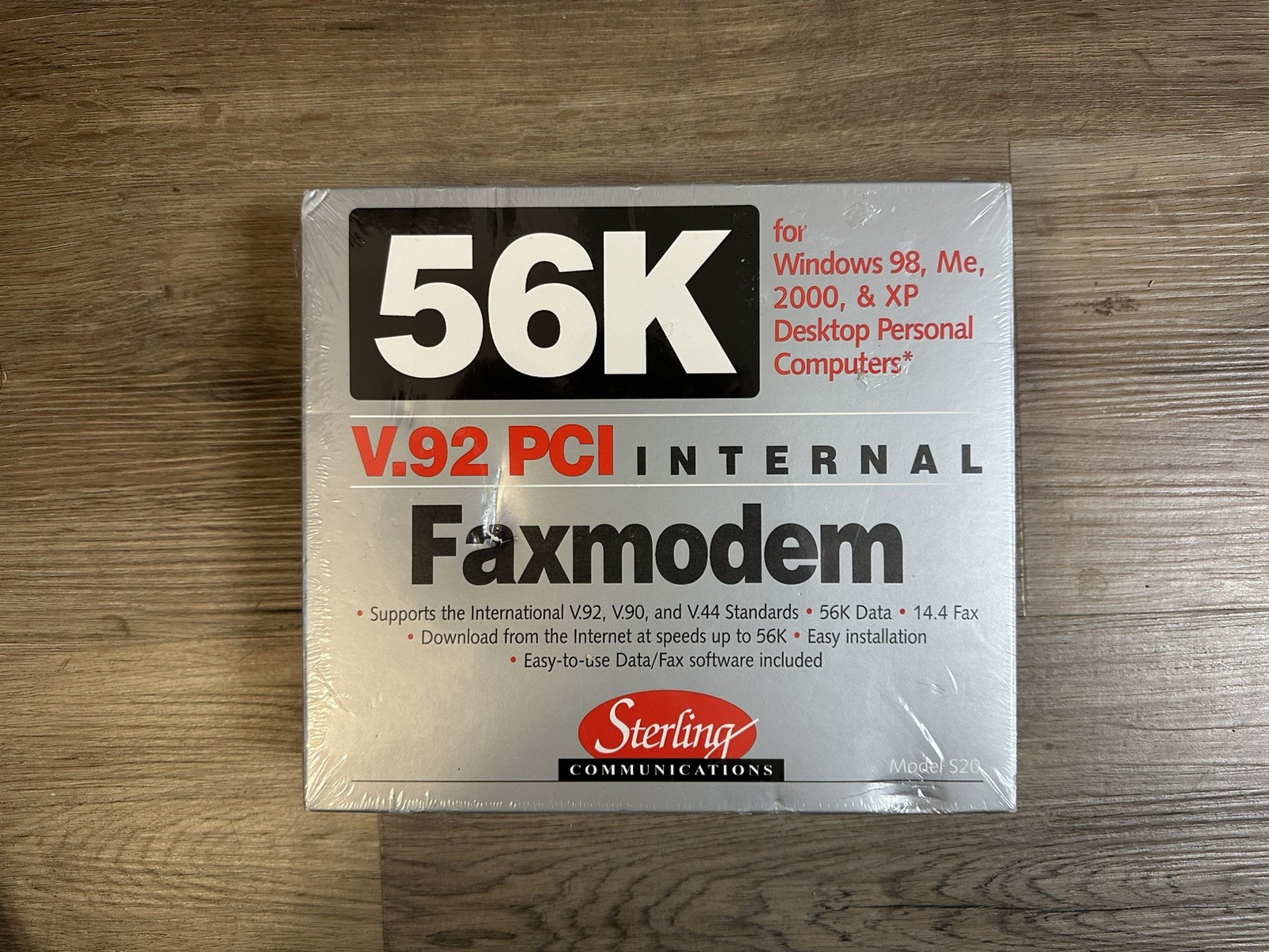 New Sealed Vintage Sterling S20-03B Model S20 V.92 PCI Internal Faxmodem 56K