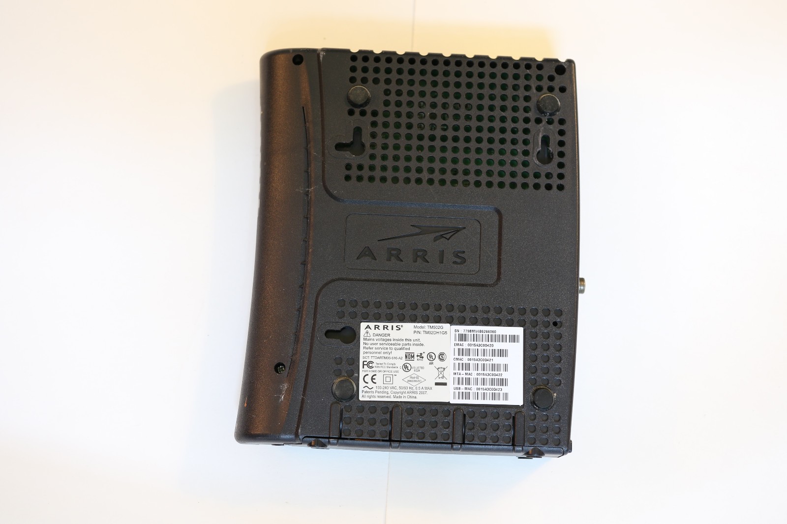 Arris Model TM502G Wireless Telephony Modem