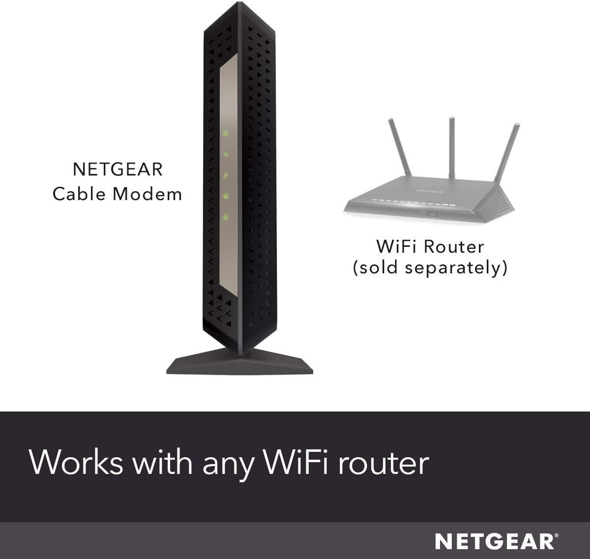 BLACK – NETGEAR Cable Modem DOCSIS 3.1 (CM1000) Gigabit Modem