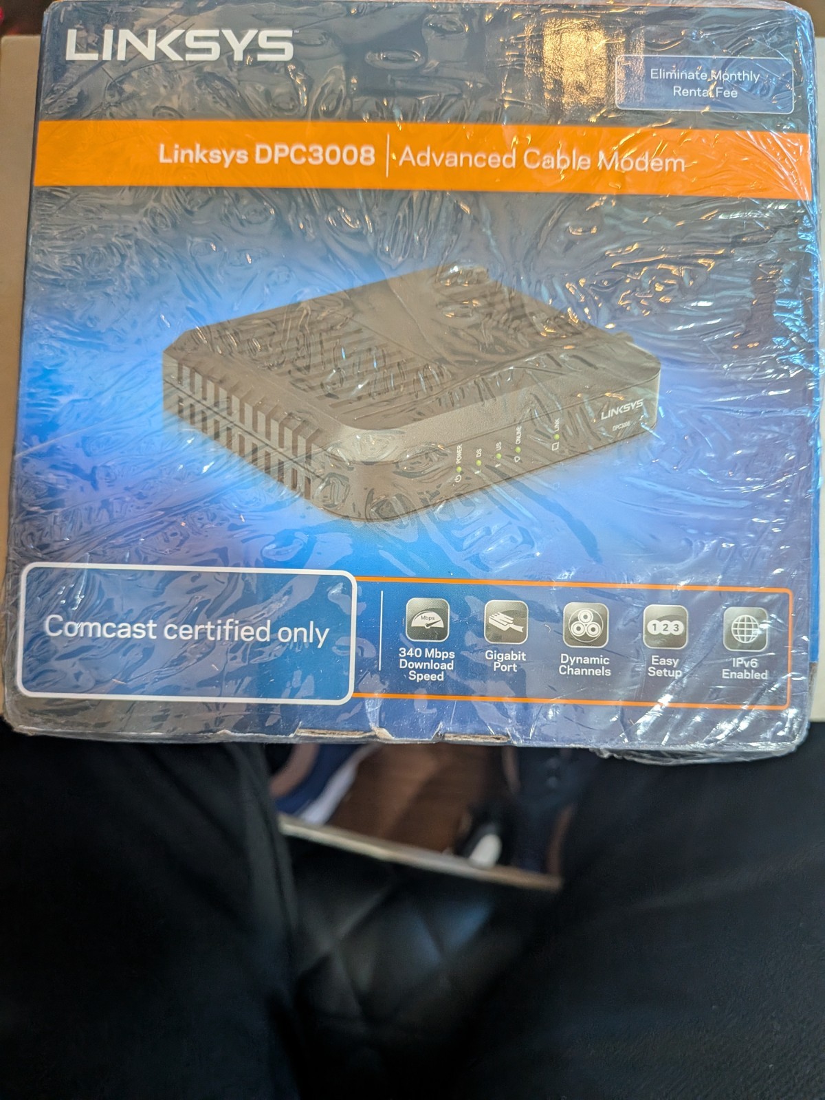 Linksys DPC3008-CC DOCSIS Advanced Cable Modem Comcast 340Mbps – NEW Sealed