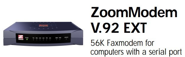 *NEW* Zoom 3049 External RS232 56K V.92/V.90 Fax Modem